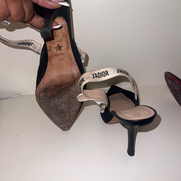SWAP desired Dior Black Slingback Heels - Picture 6 of 7
